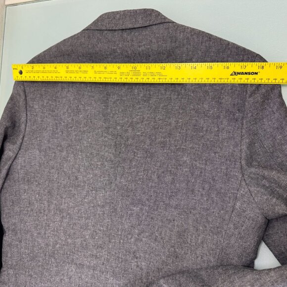 Stafford Blazer Sport Coat 38R Classic Fit Linen Cotton Blend Heather Gray - Picture 9 of 9